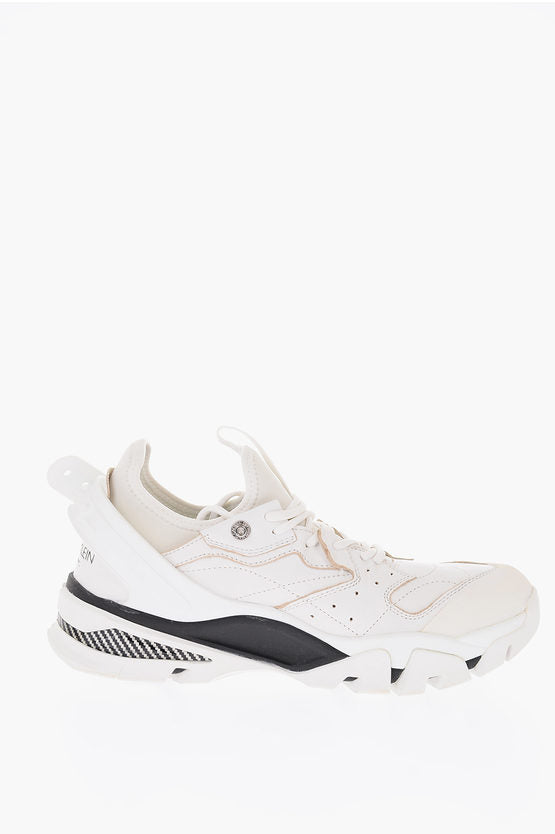 calvin klein 205w39nyc 10 DISTRESSED CALF NEOPRENE leather and neoprene CARLOS 10 sneakers
