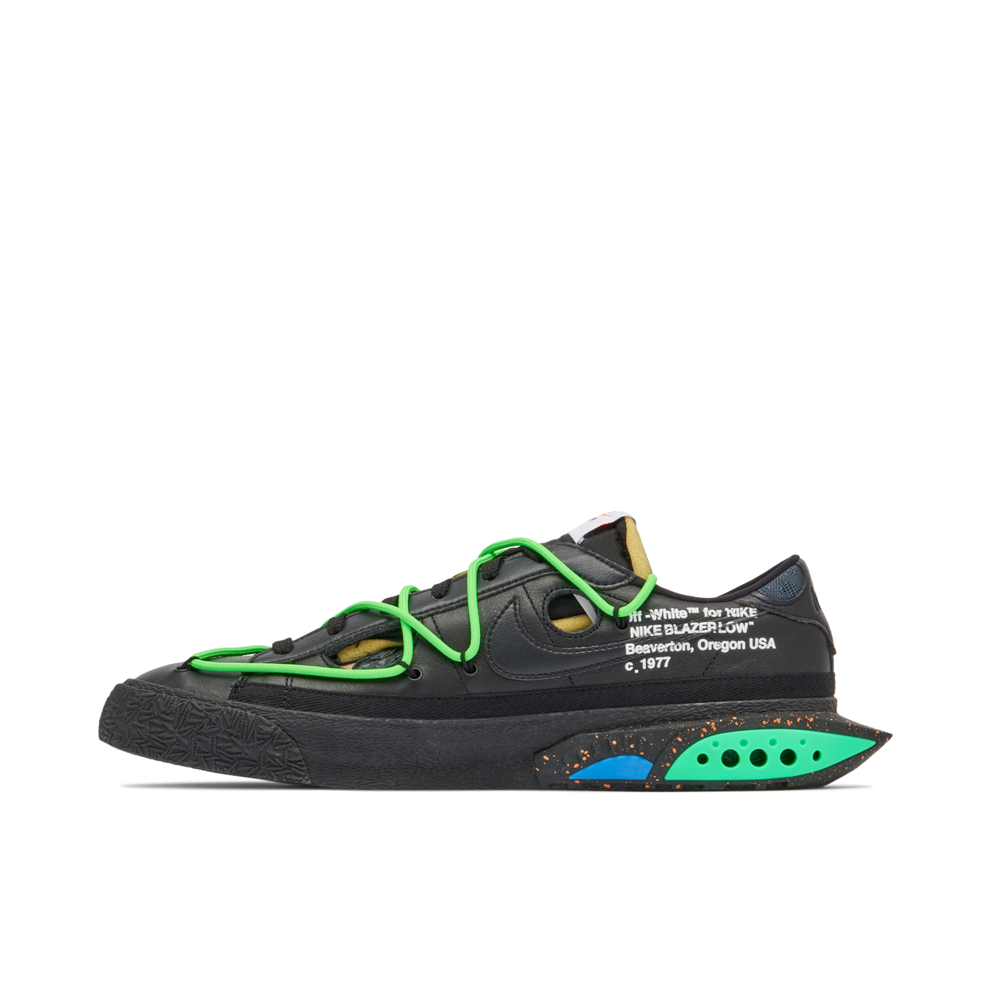 Off-White x Nike Blazer Low Black Green