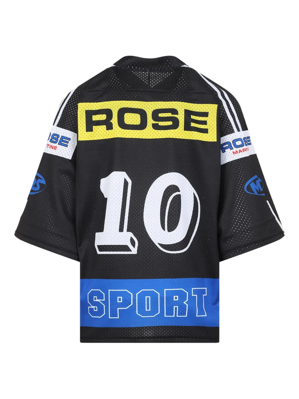 Martine Rose Oversized Football Jersey Top Black