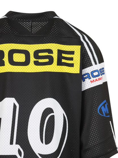 Martine Rose Oversized Football Jersey Top Black