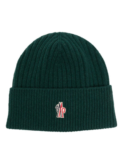 Moncler Unisex beanie with logo green