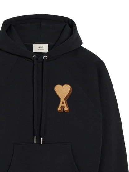 AMI Paris logo-embroidered hoodie