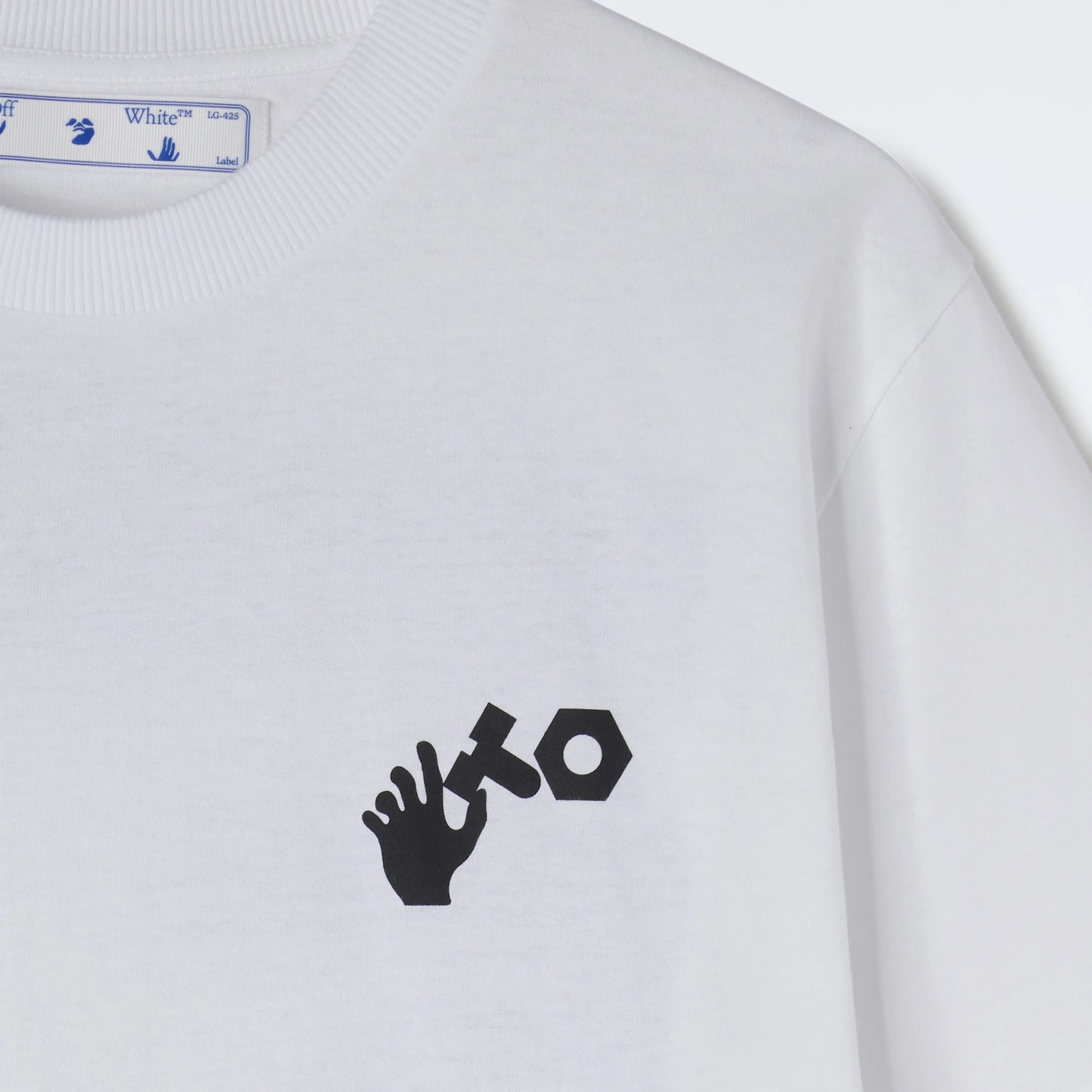 Off-WhiteMen's x Teenage Engineering Crossover SS22 Logo Printing Round Neck Short Sleeve White T-Shirt