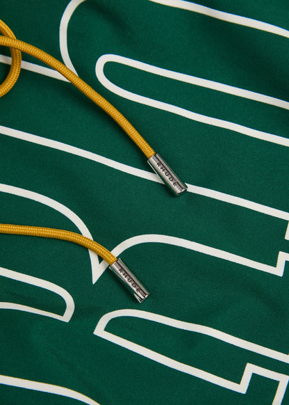 Rhude Printed Basketball Swim Shorts Green