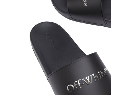 Off White Bookish Gradient Slide Sandal