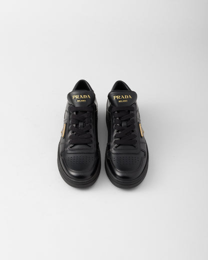 Prada Downtown Leather Low Top Sneakers Black (Women's)