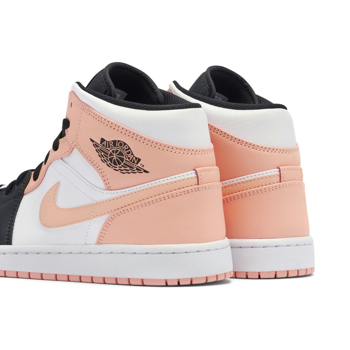 Air Jordan 1 Mid Arctic Orange Black Toe Crimson Tint