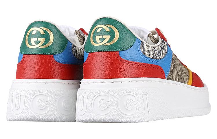 Gucci GG Supreme Low Top Sneaker Beige Red Blue