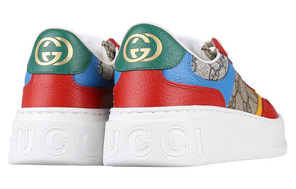 Gucci GG Supreme Low Top Sneaker Beige Red Blue