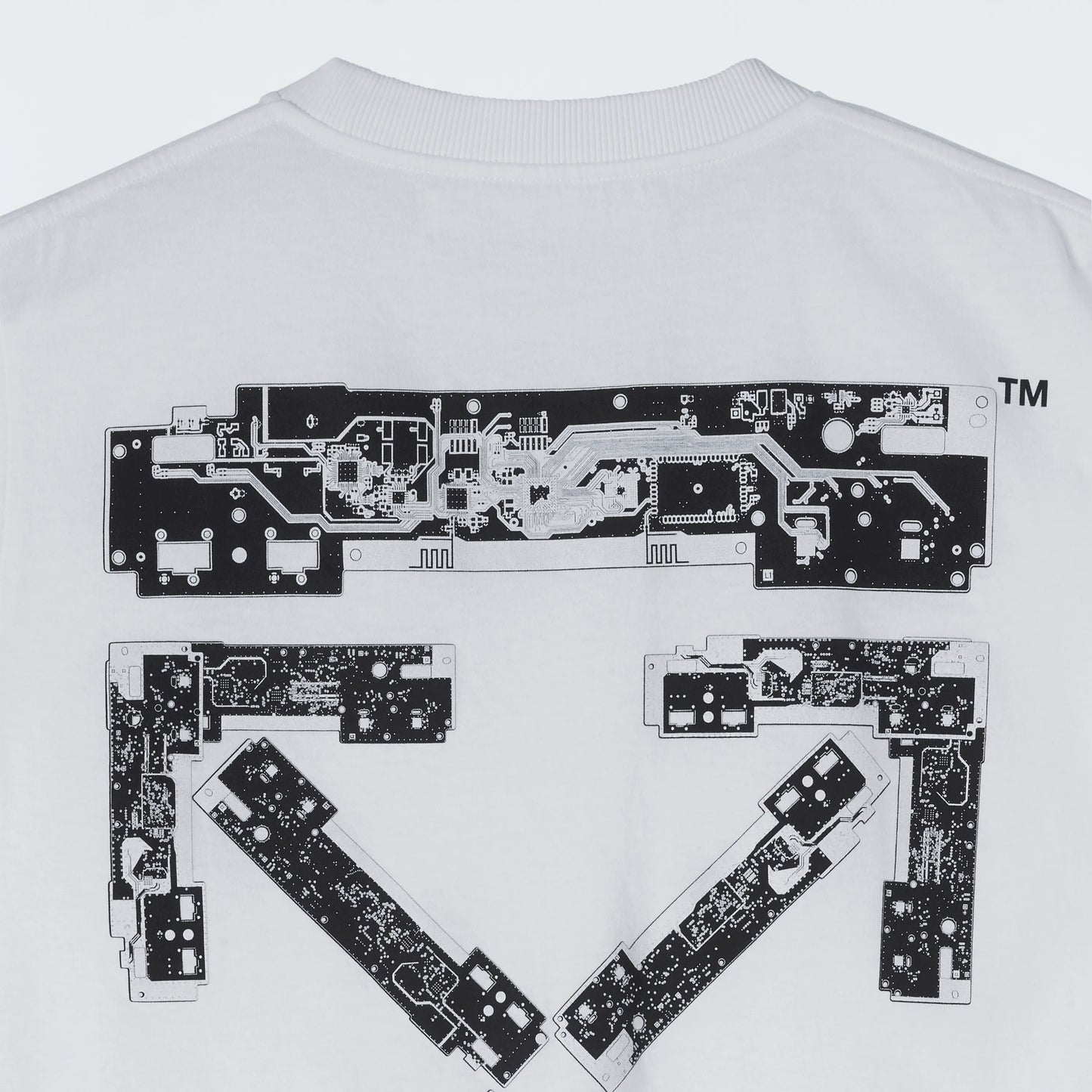 Off-WhiteMen's x Teenage Engineering Crossover SS22 Logo Printing Round Neck Short Sleeve White T-Shirt