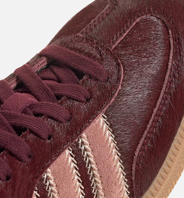 Adidas Samba OG Maroon Sand Strata Pony Womens