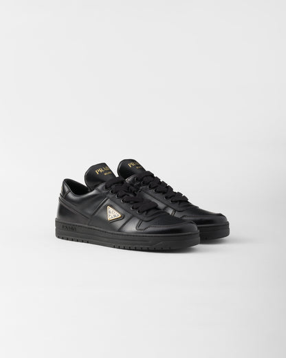 Prada Downtown Leather Low Top Sneakers Black (Women's)