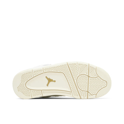 Air Jordan 4 Retro Sail Metallic Gold Womens
