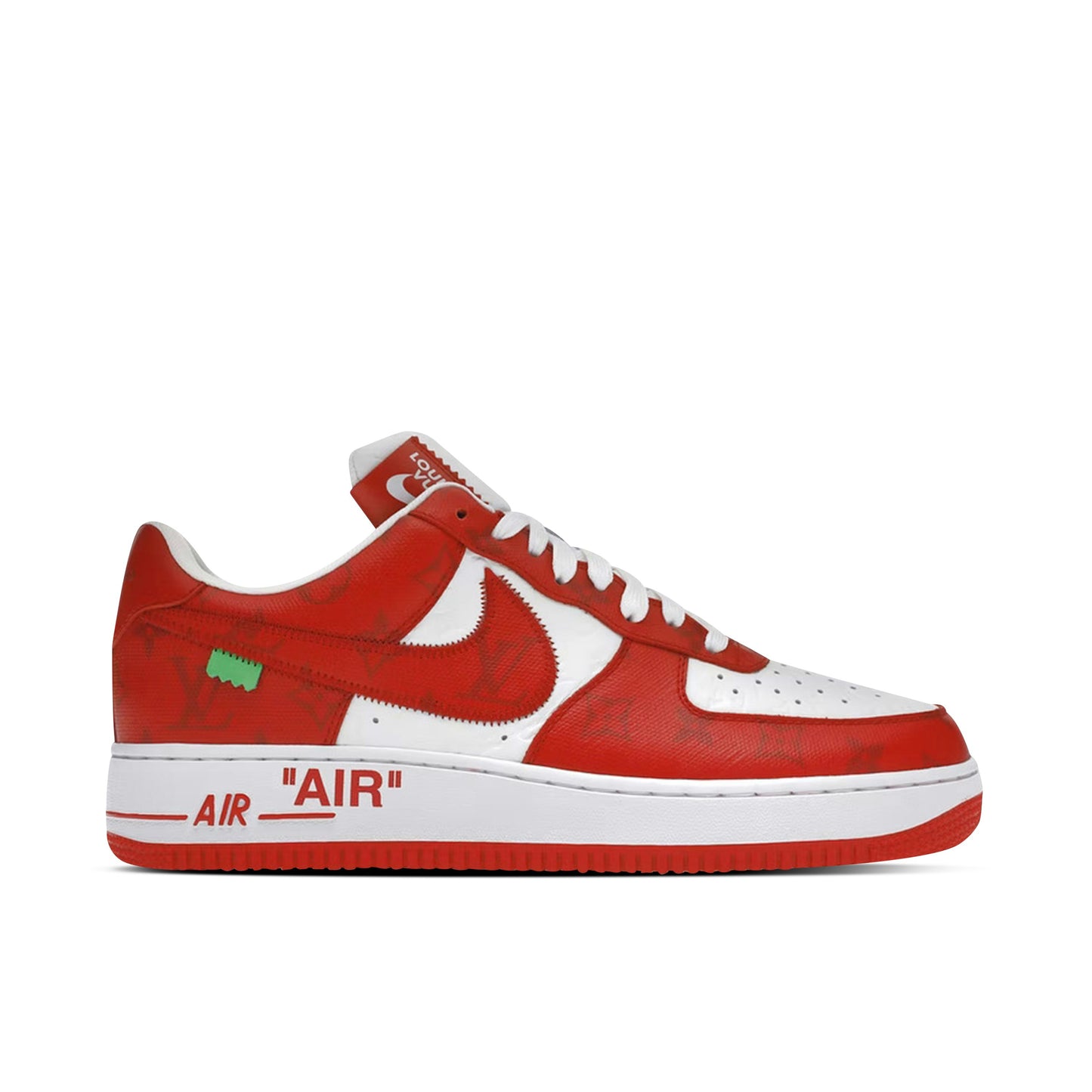 Nike Air Force 1 Low Louis Vuitton By Virgil Abloh White Red