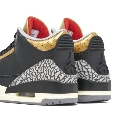 Air Jordan 3 Retro Black Cement Gold (Women's)