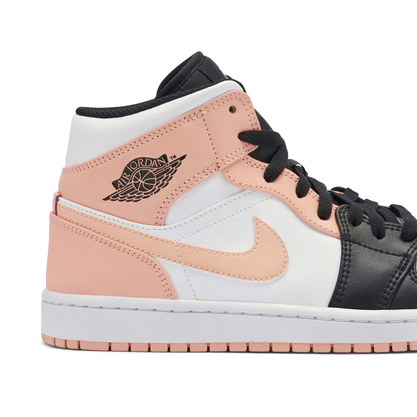 Air Jordan 1 Mid Arctic Orange Black Toe Crimson Tint