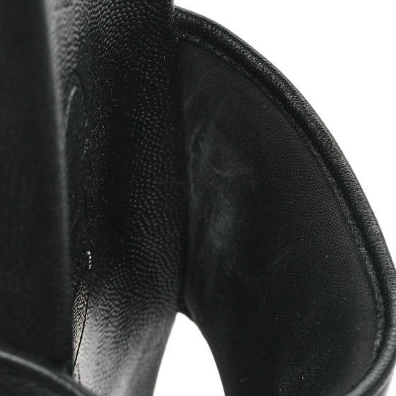 Jimmy Choo Nappa Embossed Logo Azari Slide Sandals Black