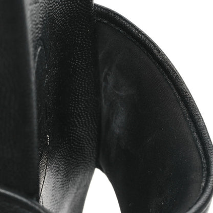 Jimmy Choo Nappa Embossed Logo Azari Slide Sandals Black