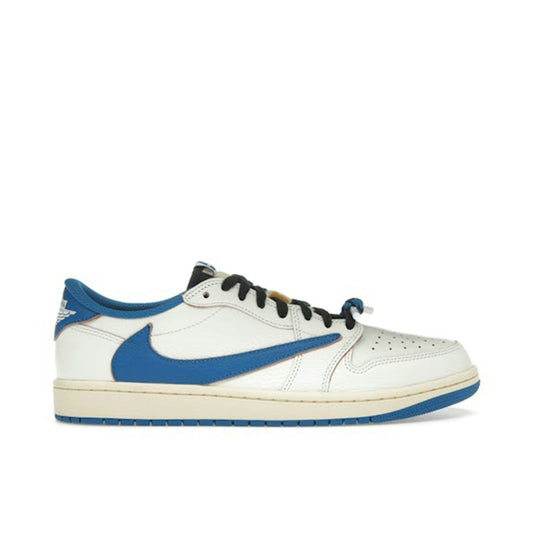 Air Jordan 1 Retro Low OG SP Fragment x Travis Scott Sail Military Blue