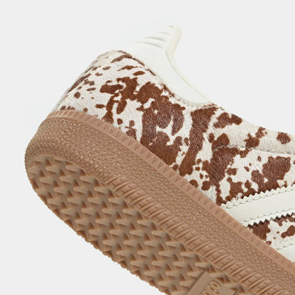 Adidas Samba LT Cow Print Brown White Womens