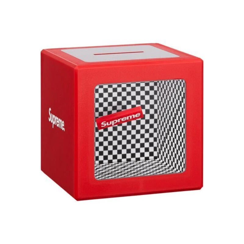 Supreme Illusion Cube Coin Bank Red
