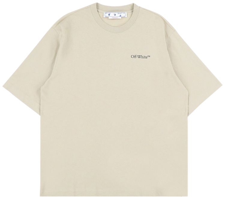 Off-White Caravaggio Crowning Skate Tee Dark Sand Off White