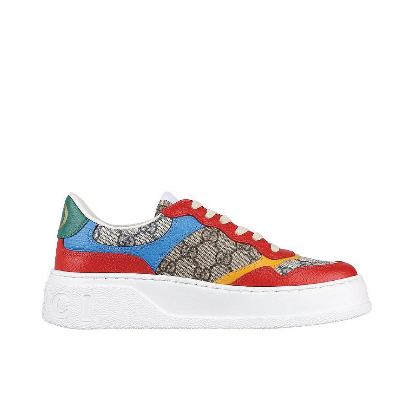 Gucci GG Supreme Low Top Sneaker Beige Red Blue