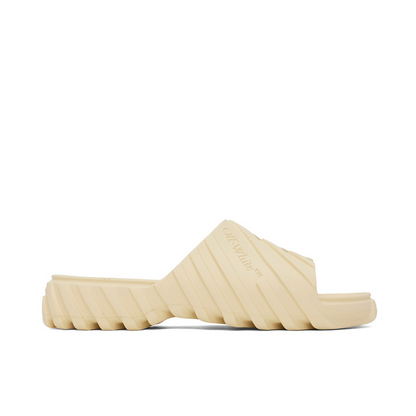 Off White Exploration Angora Rubber Slide Sandals