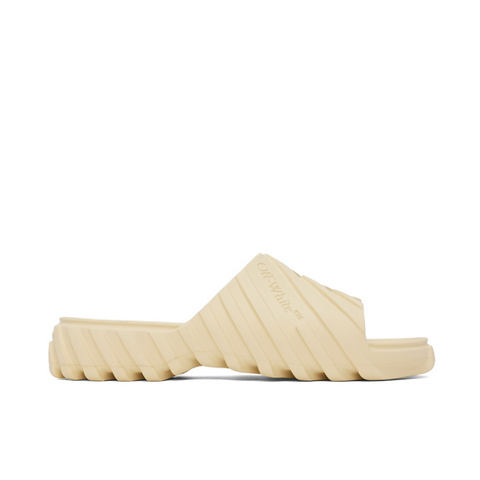 Off White Exploration Angora Rubber Slide Sandals