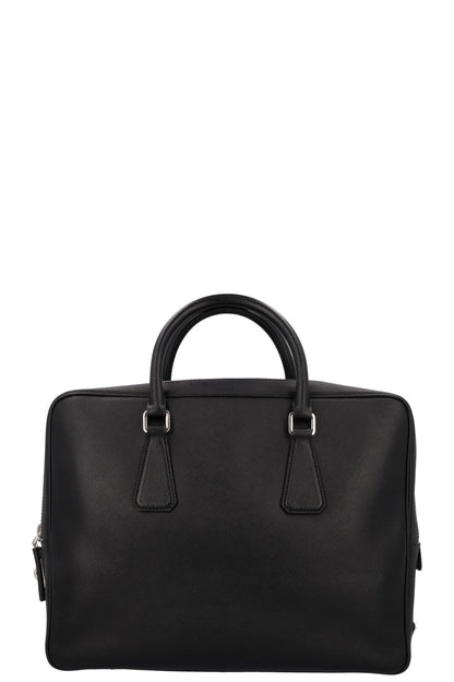 Prada Saffiano Briefcase Leather Black