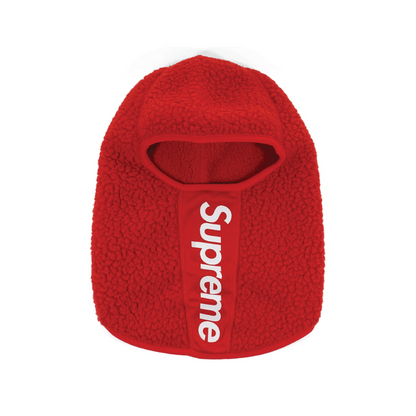 Supreme Polartec Deep Pile Balaclava Red
