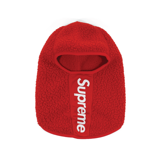 Supreme Polartec Deep Pile Balaclava Red