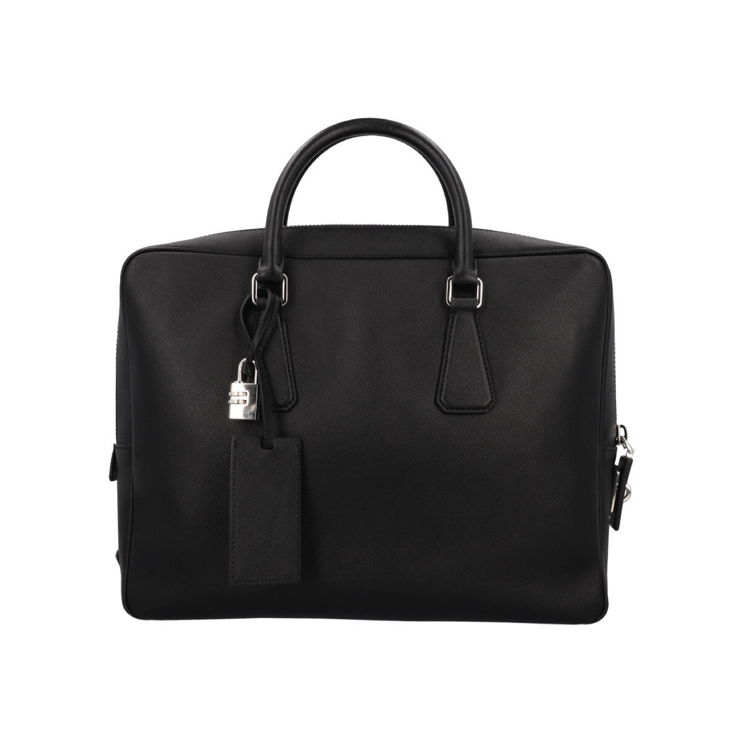 Prada Saffiano Briefcase Leather Black