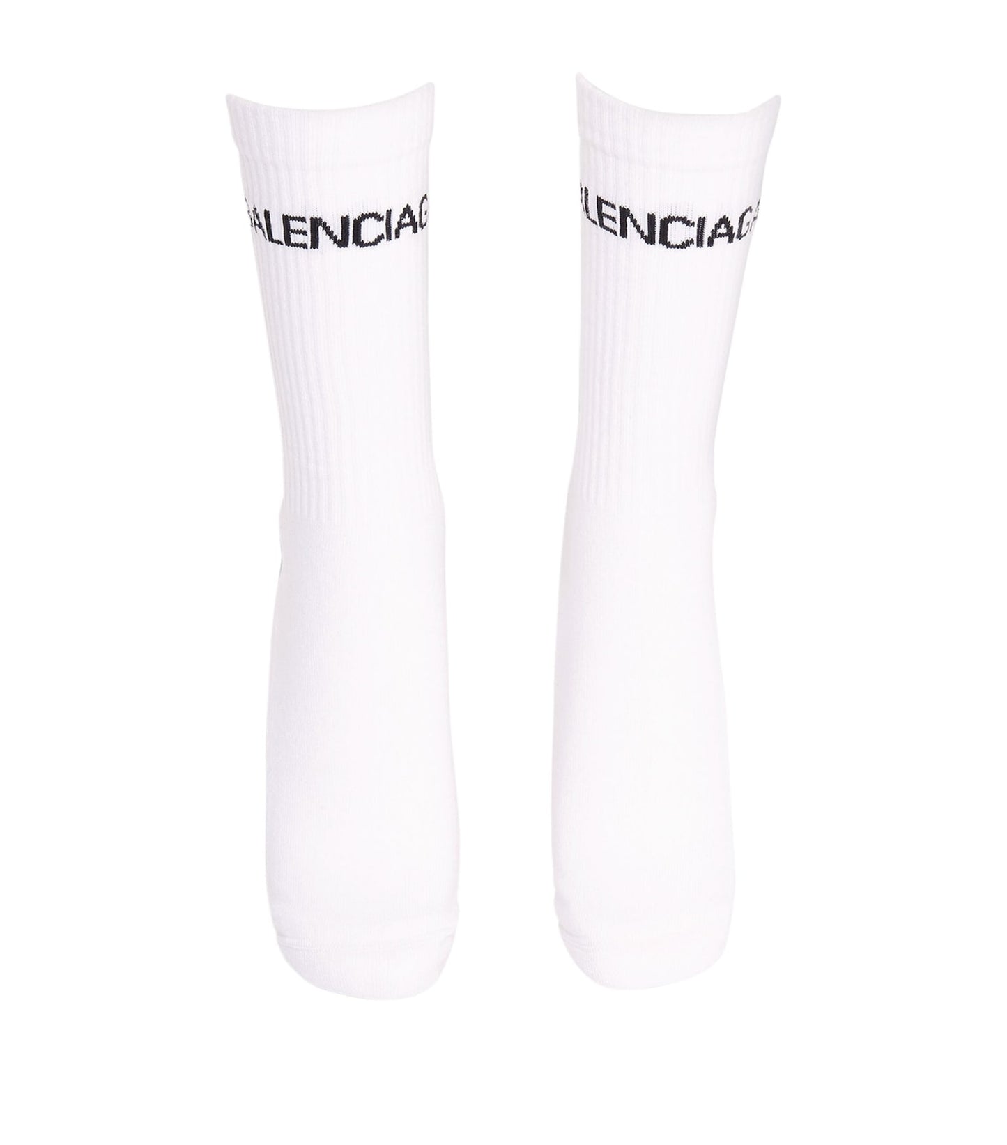 Balenciaga Logo Tennis Socks White