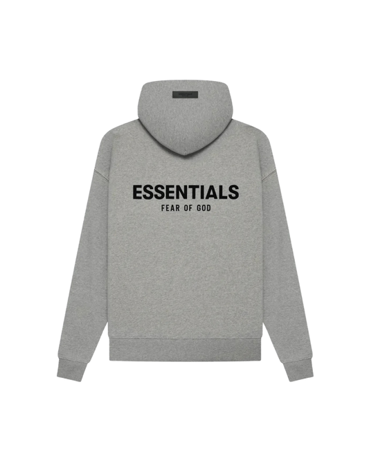 Fear Of God Essentials Hoodie Dark Oatmeal Grey Fear Of God Essentials