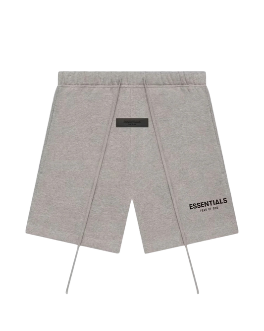 Fear of God Essentials Logo Track Shorts Dark Oatmeal Grey Fear Of God Essentials