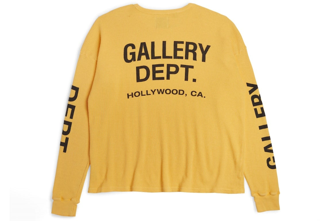Gallery Dept. Thermal LongSleeve T-Shirt Yellow