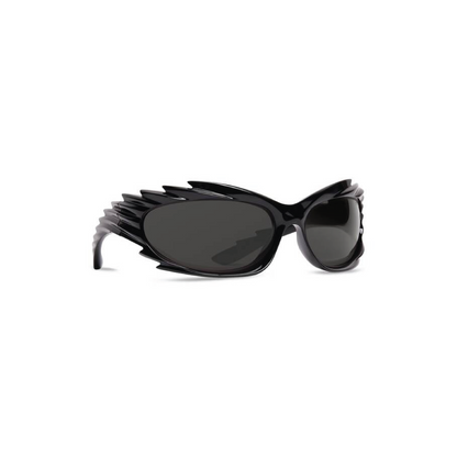 Balenciaga Spike Rectangle Sunglasses Black