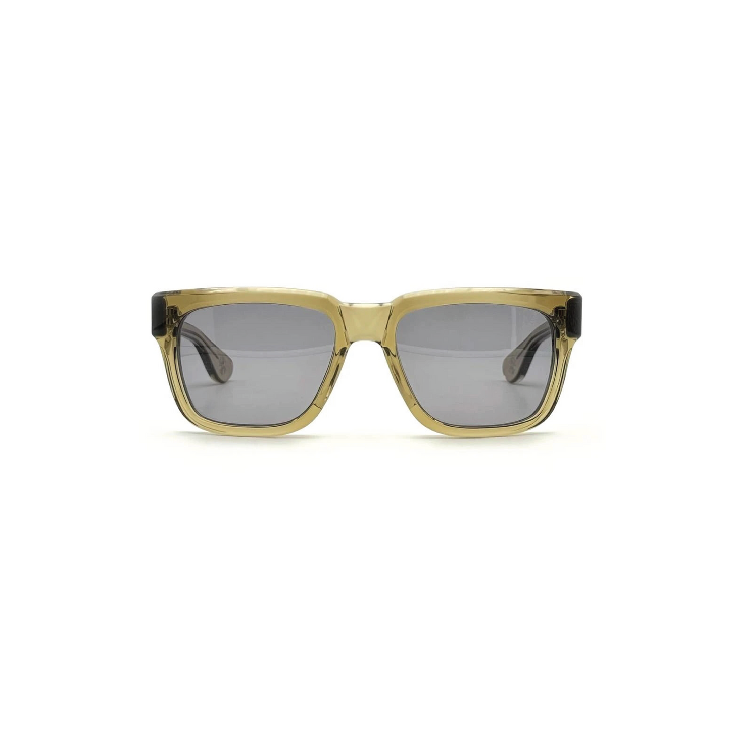 Chrome Hearts Box Officer Sunglasses Transparent Gold