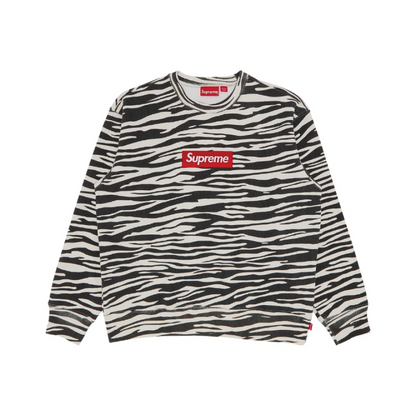 Supreme Box Logo Crewneck (FW22) Zebra