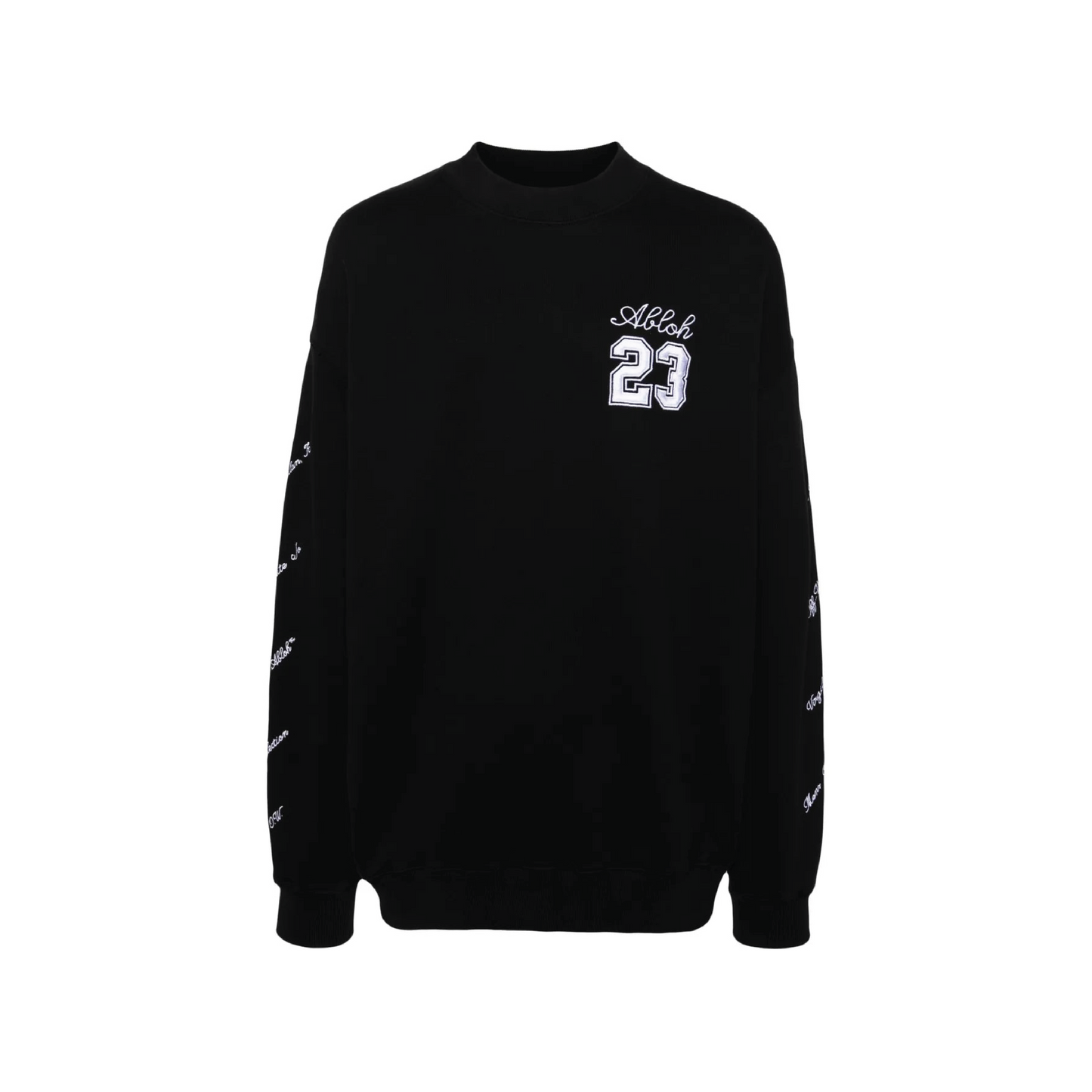 Off White 23 Logo Skate Sweatshirt Black
