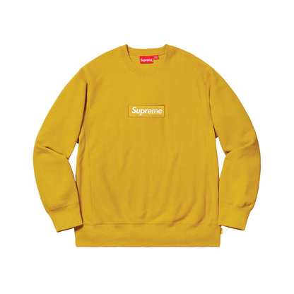 Supreme Box Logo Crewneck Mustard
