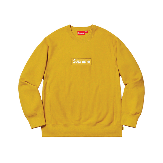 Supreme Box Logo Crewneck Mustard
