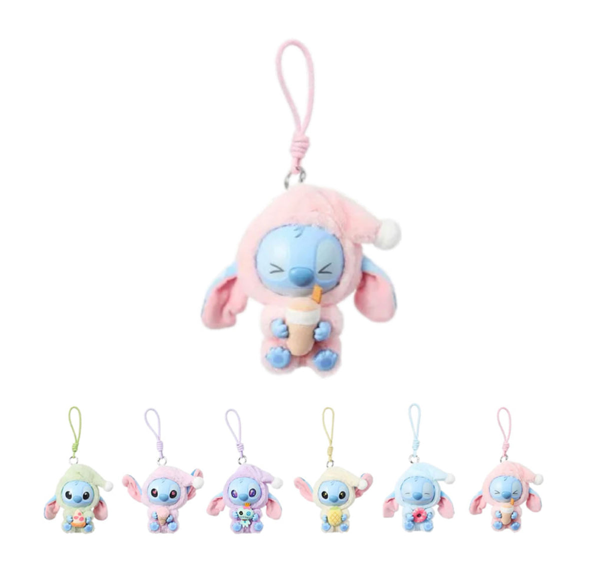 Disney Stitch - Eat Something Before Sleep Series Vinly Plush Dolls, Blind Box