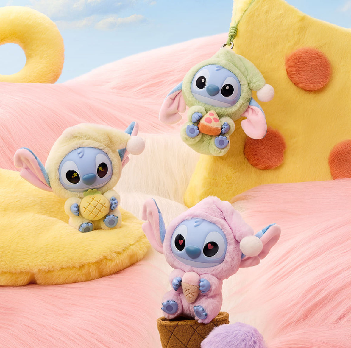 Disney Stitch - Eat Something Before Sleep Series Vinly Plush Dolls, Blind Box