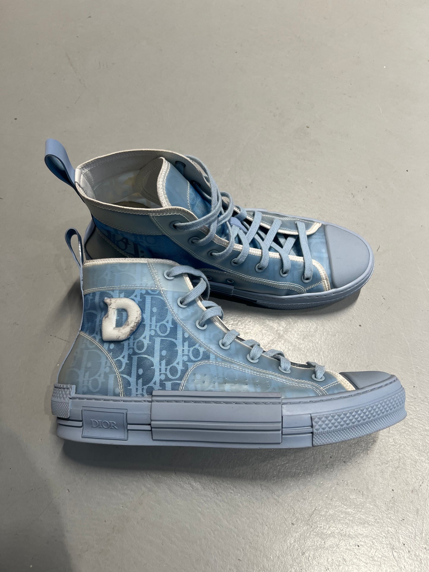 Dior B23 High Daniel Arsham Oblique Light Blue