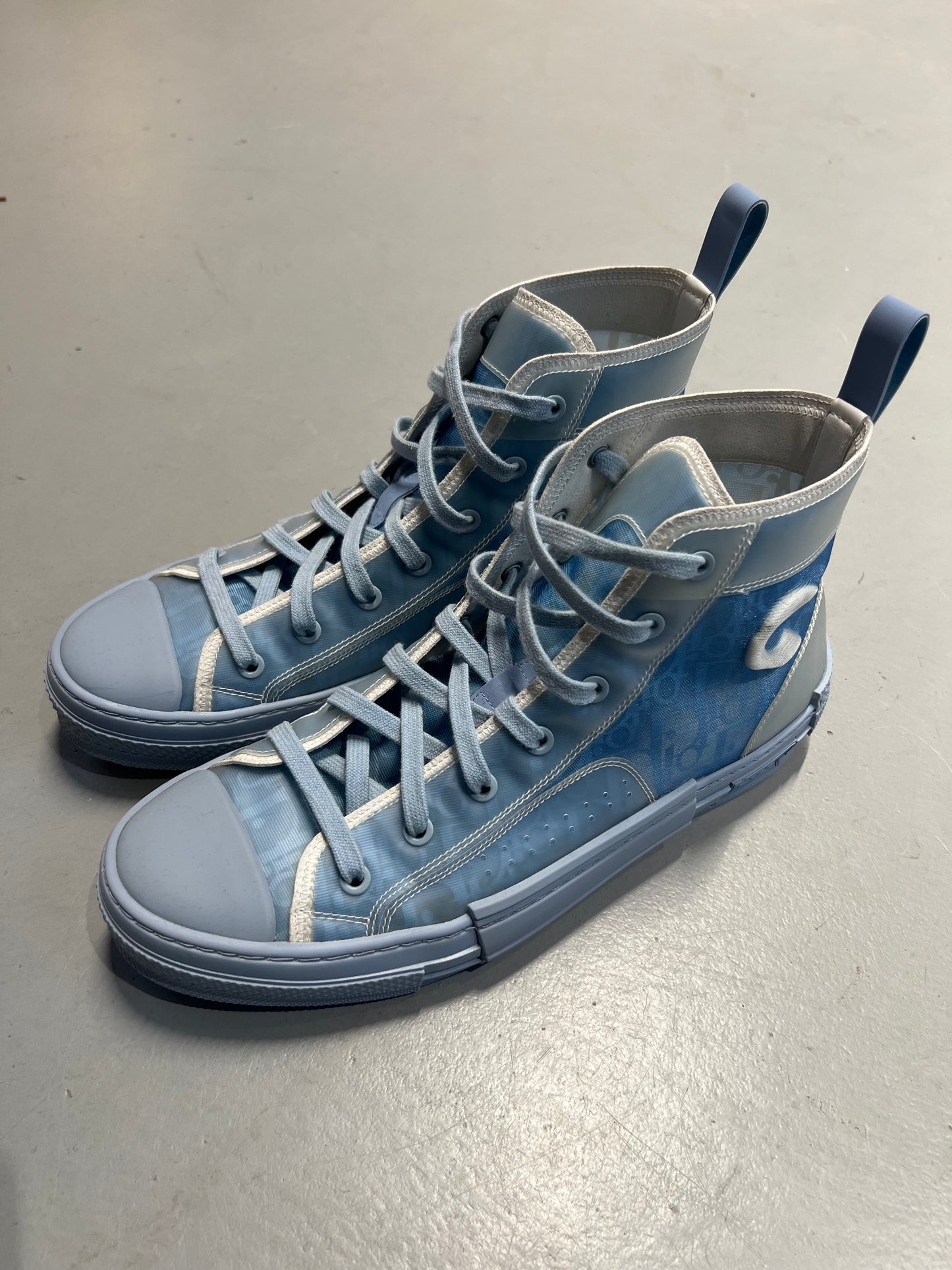 Dior B23 High Daniel Arsham Oblique Light Blue