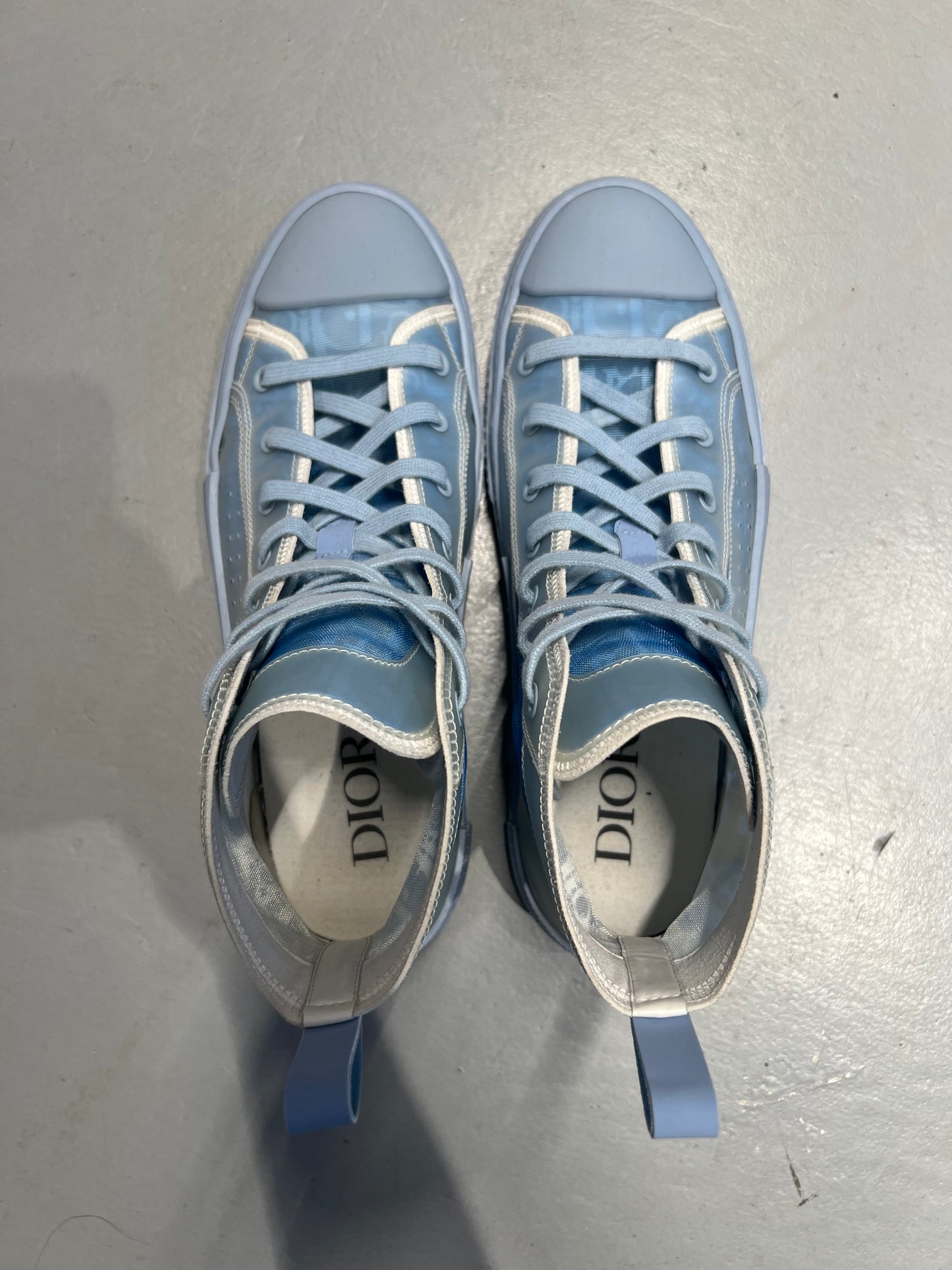 Dior B23 High Daniel Arsham Oblique Light Blue