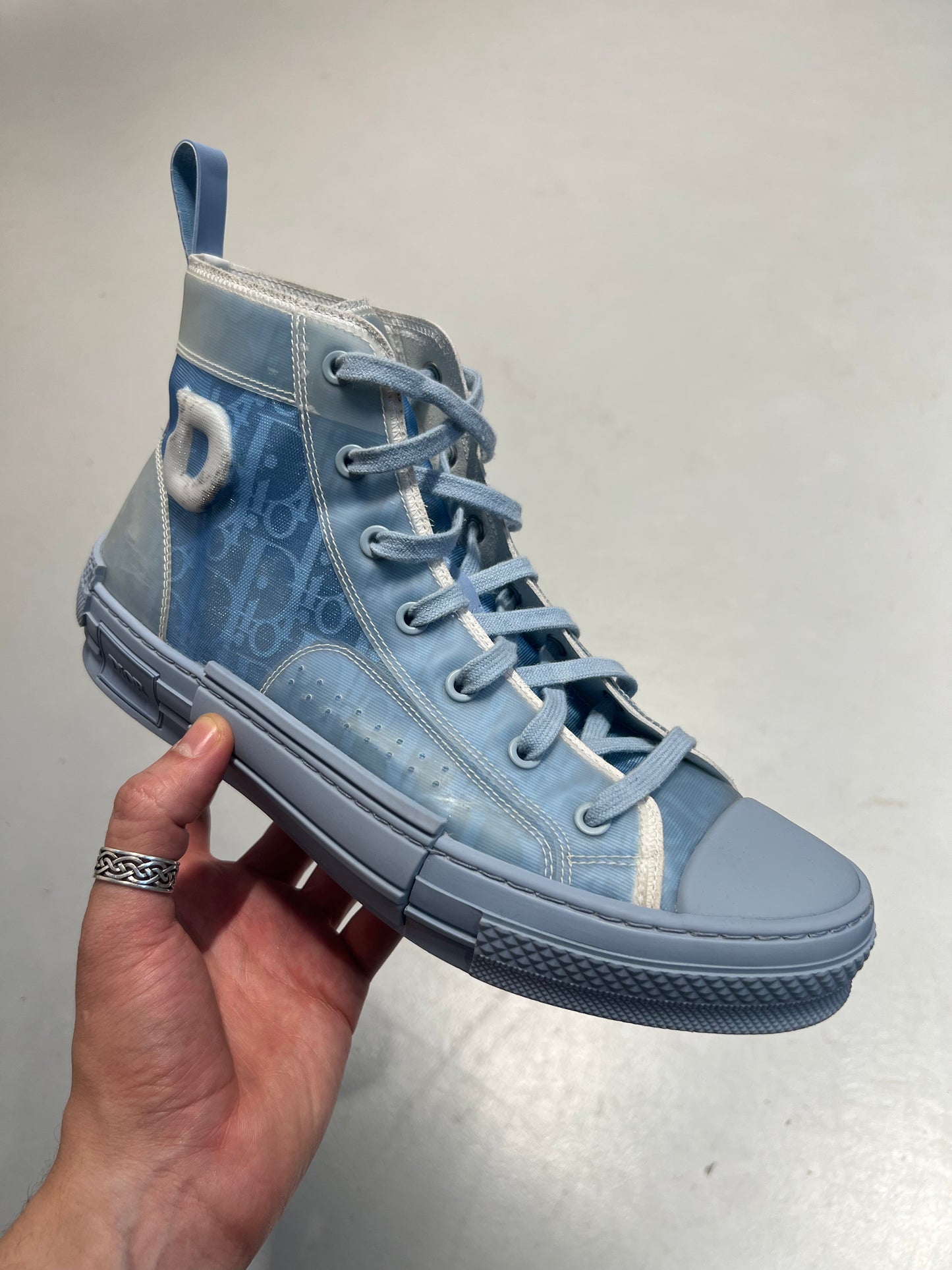 Dior B23 High Daniel Arsham Oblique Light Blue