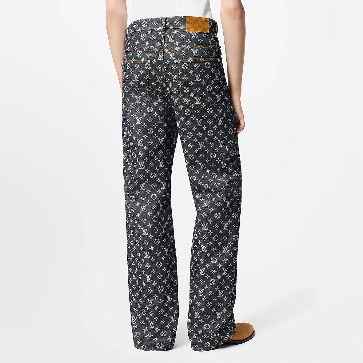 Louis Vuitton Monogram Jacquard Denim Skate Pants